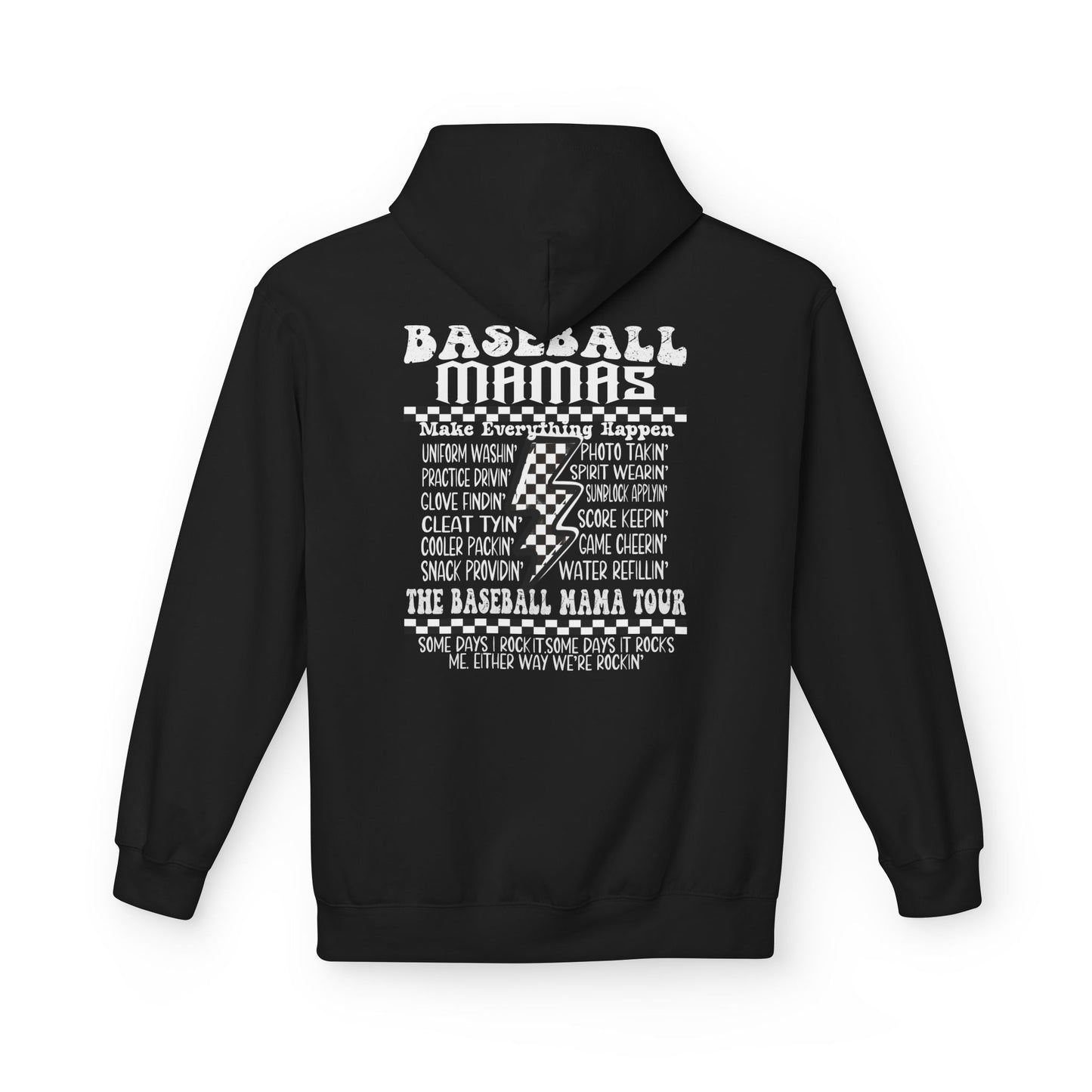 Baseball Mamas Hoodie — Vintage Tour Tee Style Hooded Sweatshirt