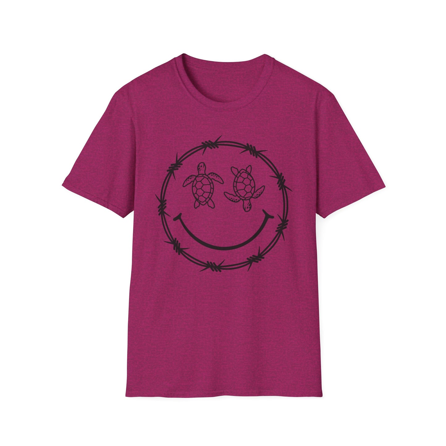 Sea Turtle Smile Graphic Tee (Barbed Wire Circle)