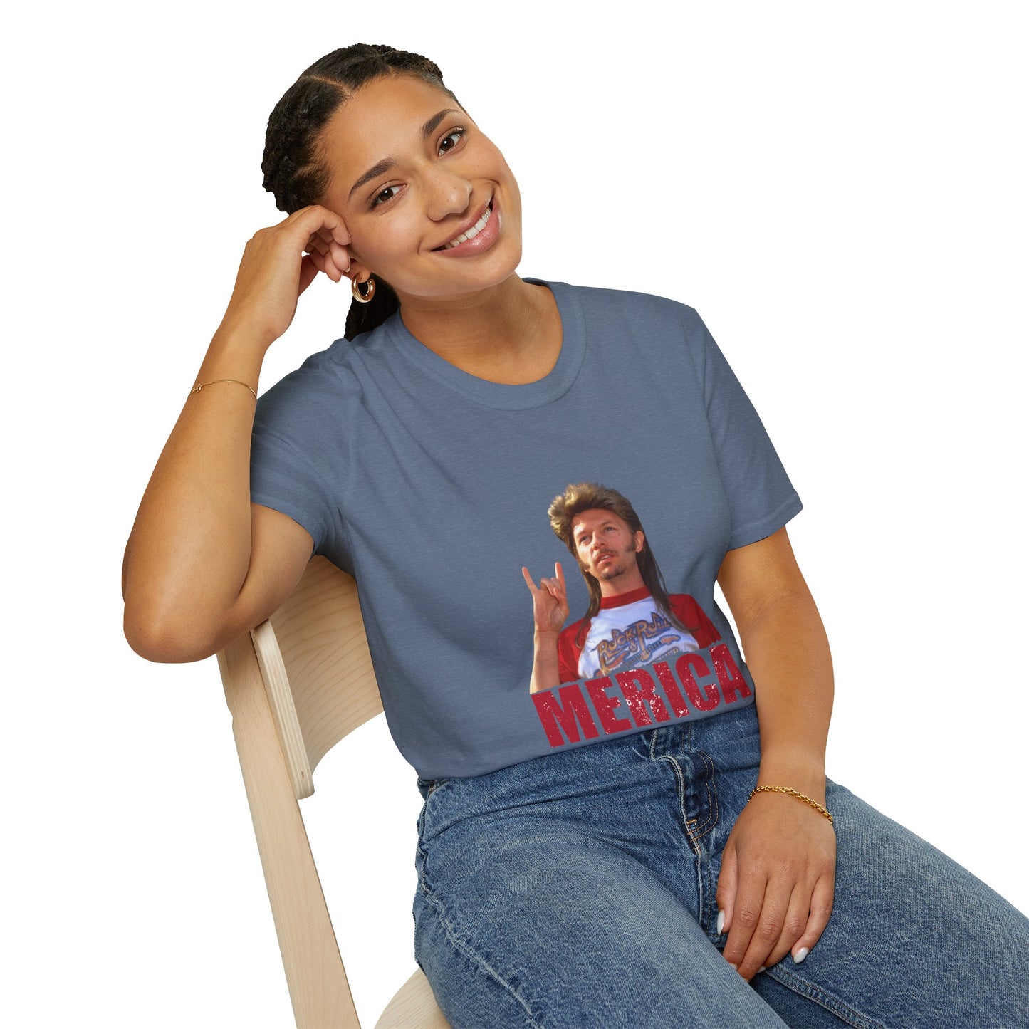 Merica Funny Mullet T-Shirt — Retro Patriotic Graphic Tee