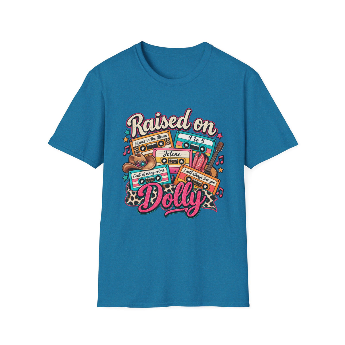Raised on Dolly Vintage Cassette Country Music T-Shirt