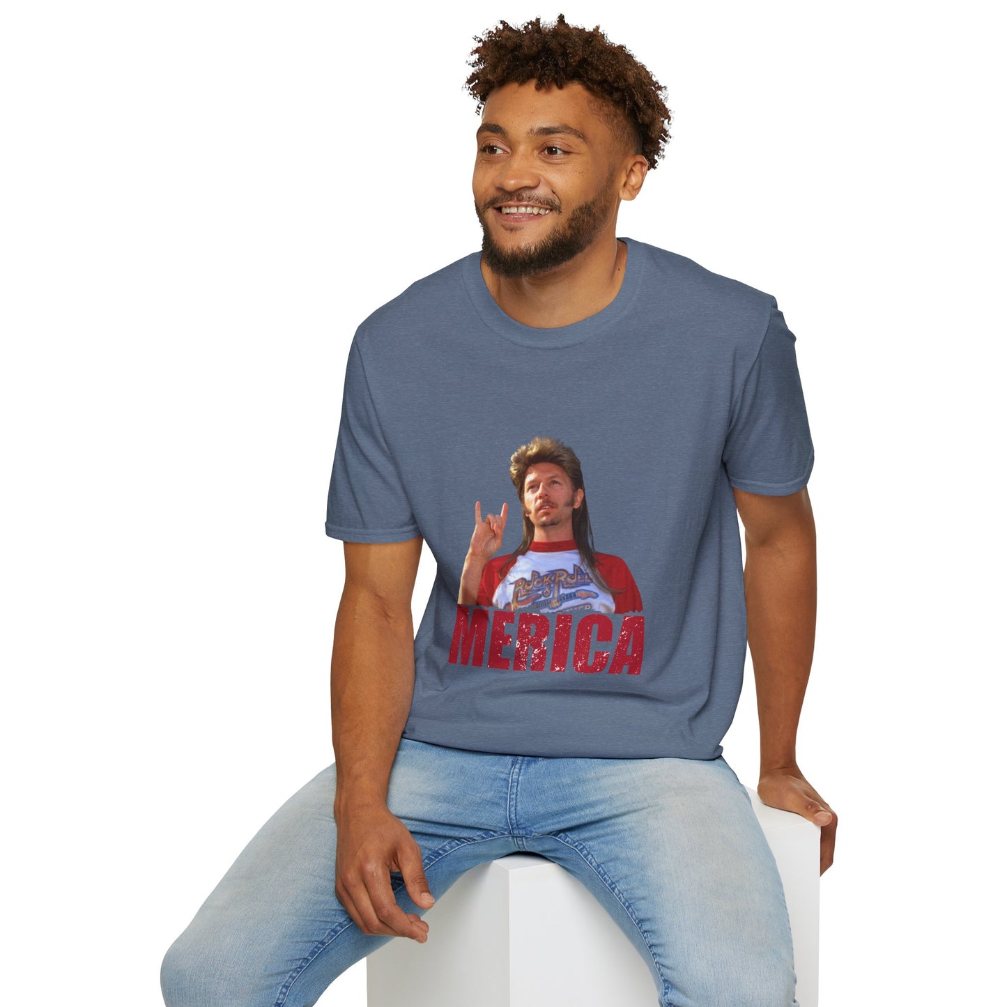 Merica Funny Mullet T-Shirt — Retro Patriotic Graphic Tee
