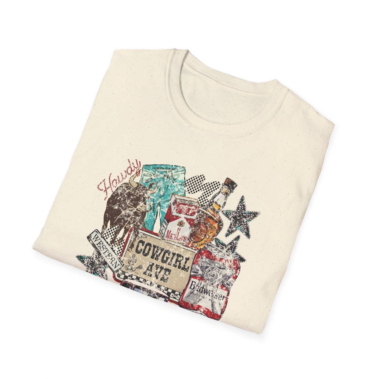Cowgirl Vibes Graphic T-Shirt Rustic Western Vintage Tee
