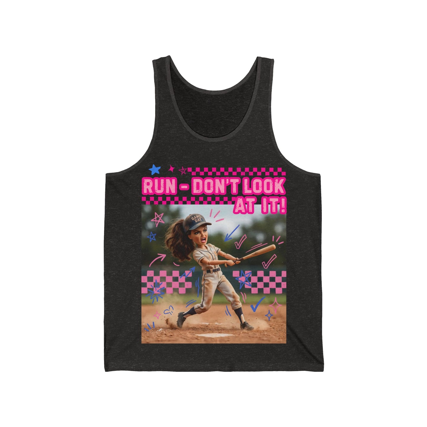 Softball Tank Top “Run Don’t Look at It!”