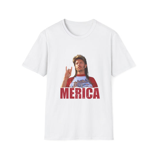 Merica Funny Mullet T-Shirt — Retro Patriotic Graphic Tee