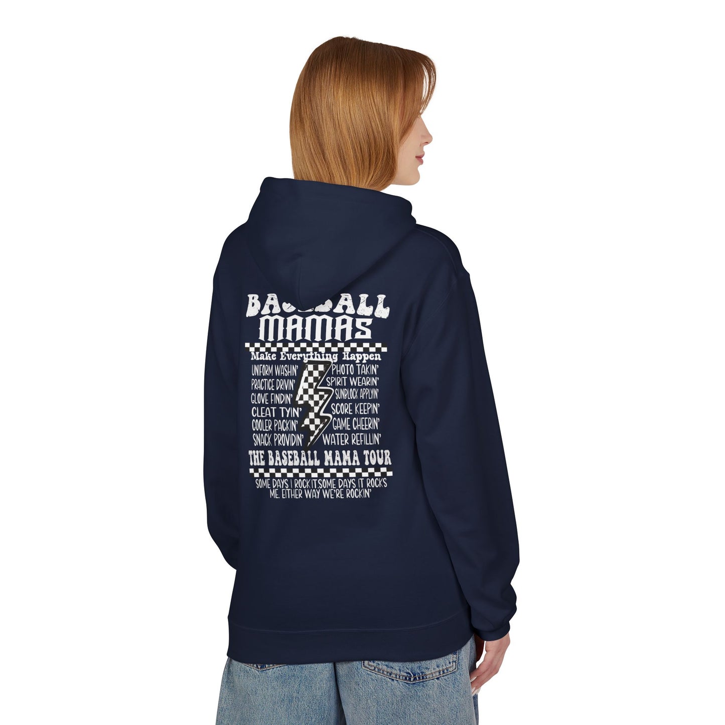 Baseball Mamas Hoodie — Vintage Tour Tee Style Hooded Sweatshirt