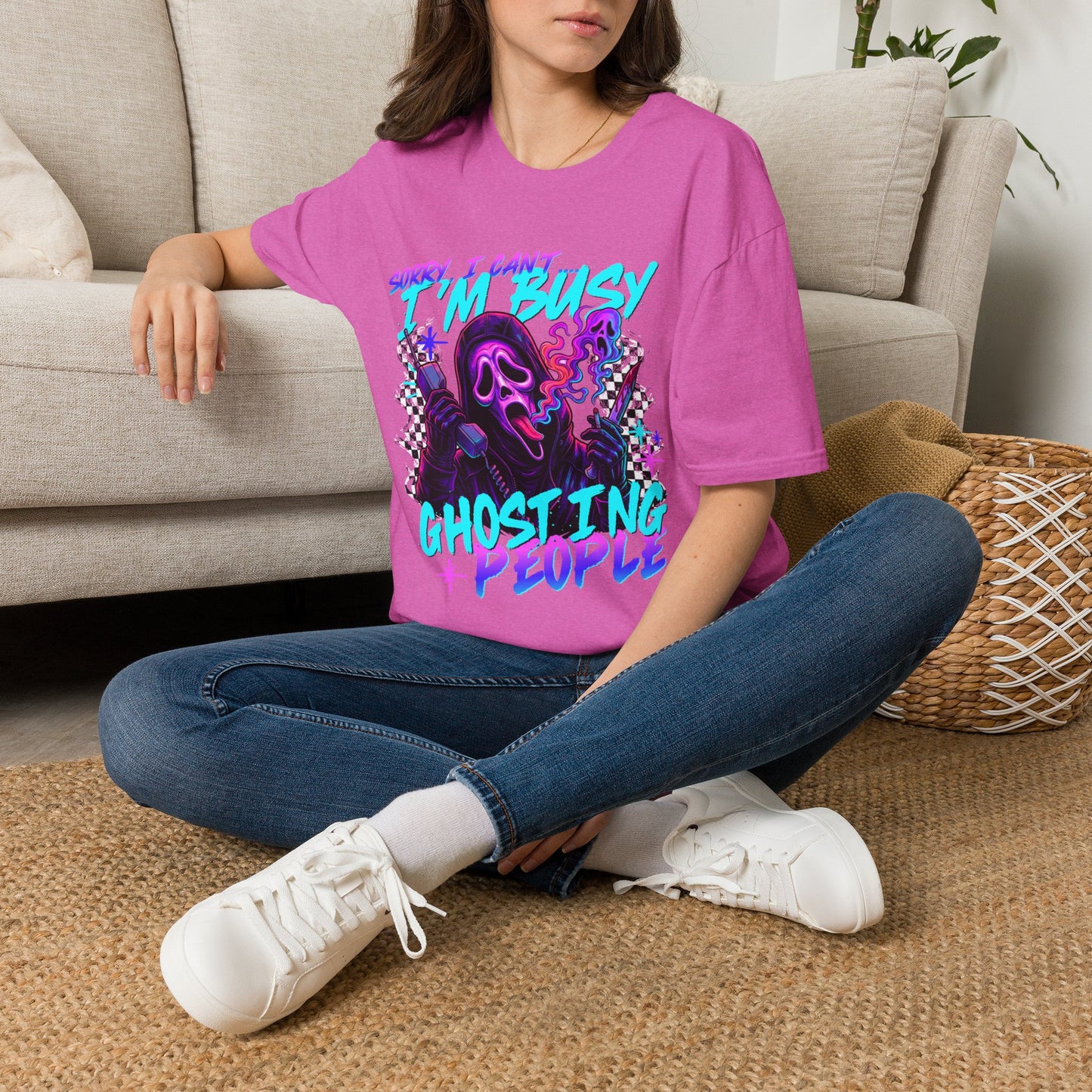 I’m Busy Ghosting People Graphic Tee