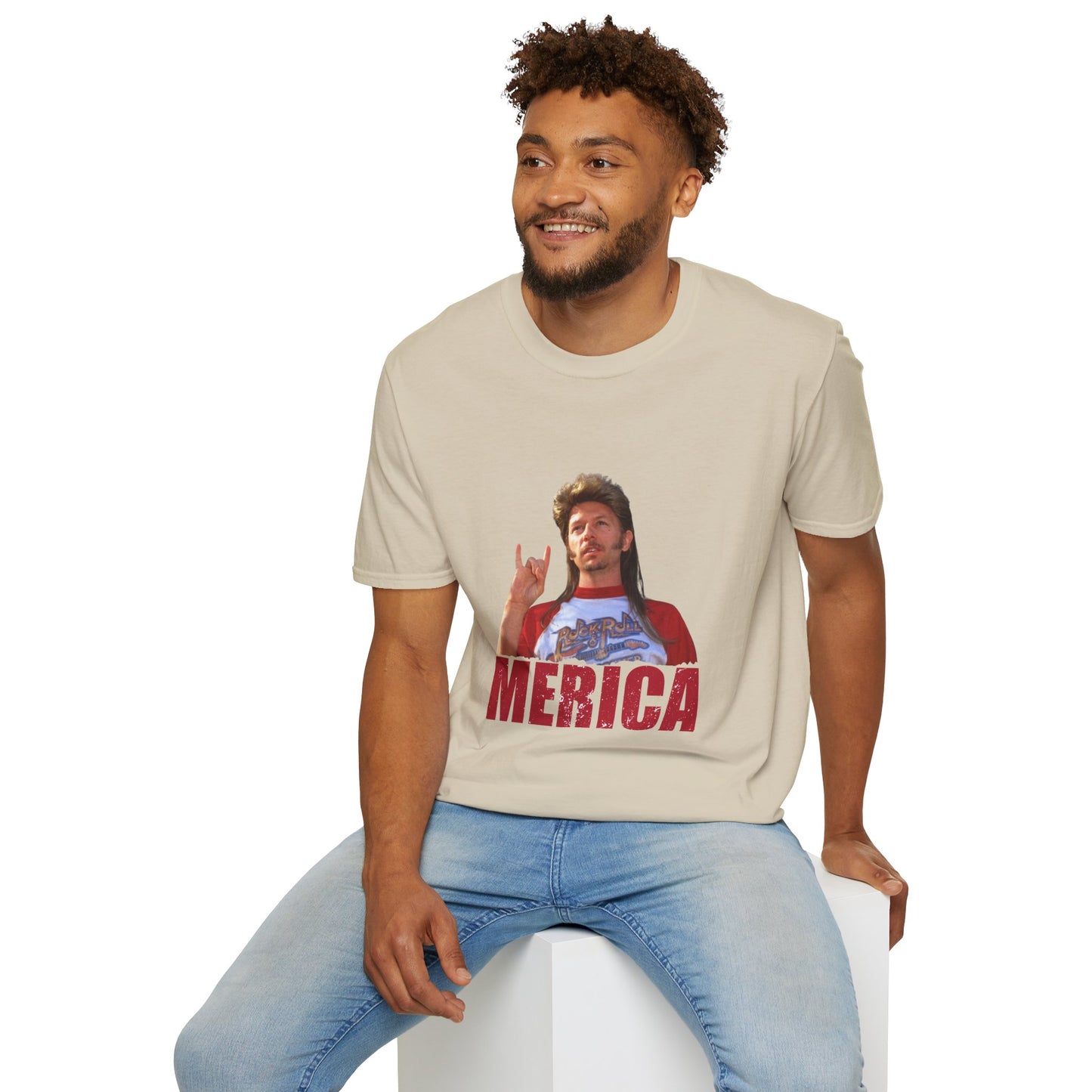 Merica Funny Mullet T-Shirt — Retro Patriotic Graphic Tee