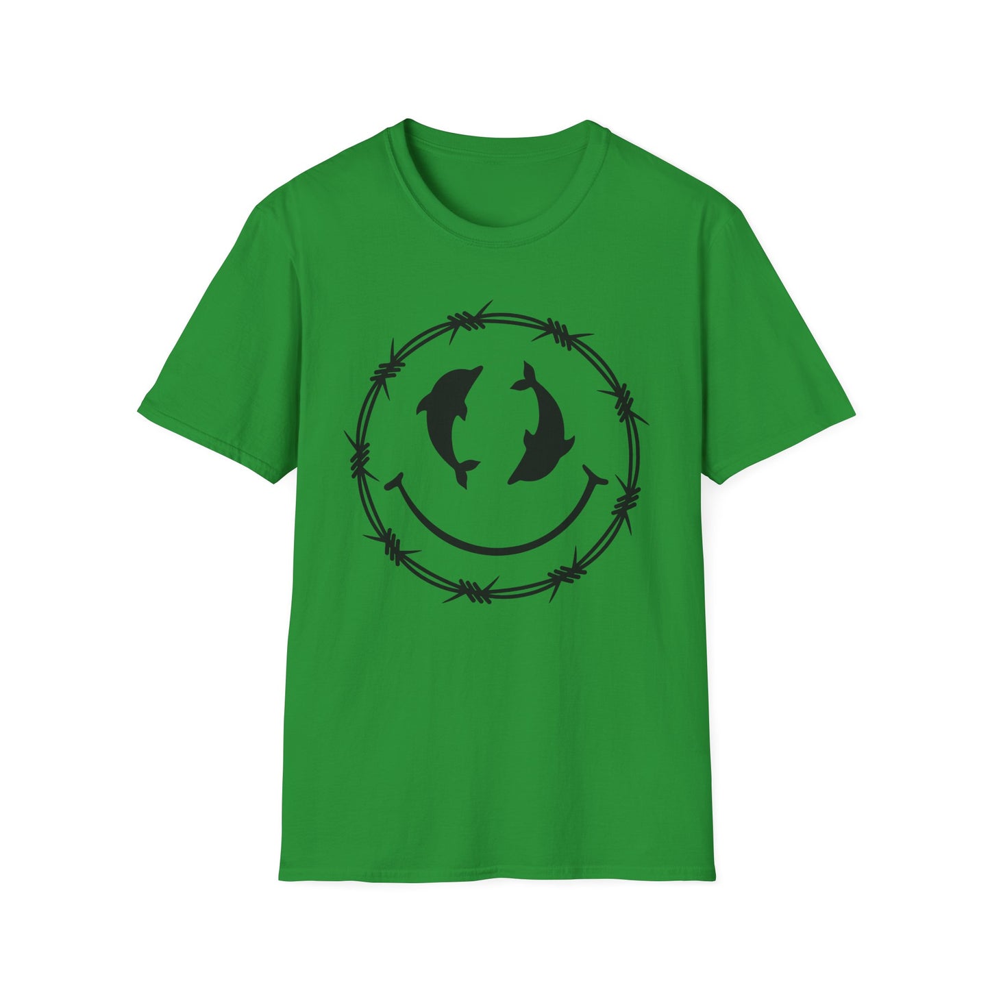 Dolphin Smile Barbed Wire Graphic Tee