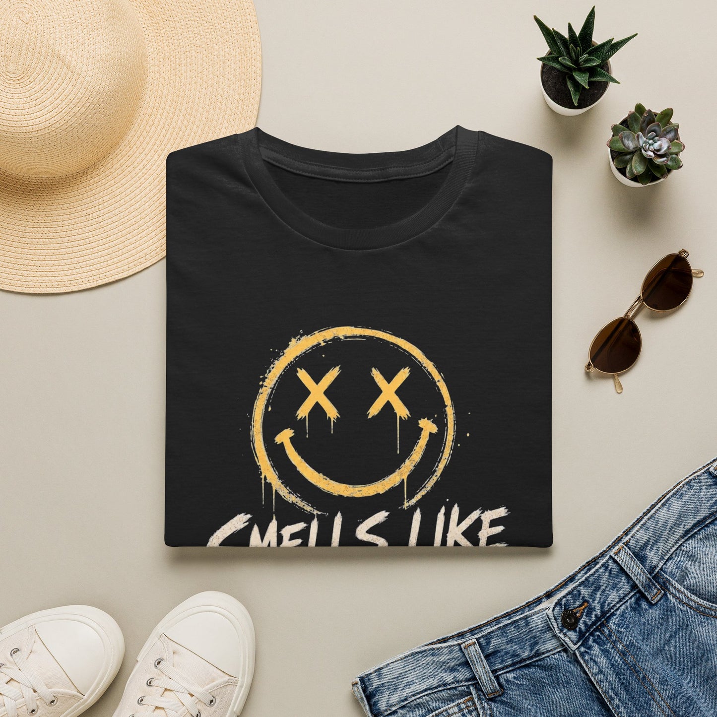 Smells Like Gen X Smiley Tee